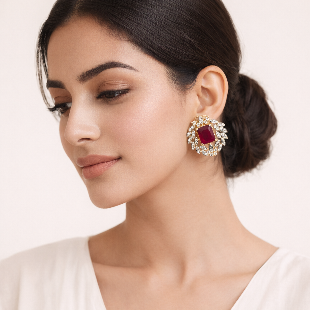 Ruby Laurel Earrings – JBB1027ER