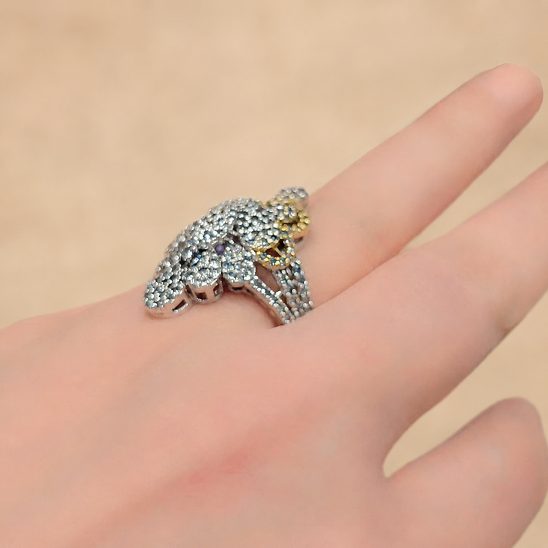 Silver Bloom Statement Ring – JBB1027RG