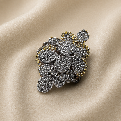 Silver Bloom Statement Ring – JBB1027RG