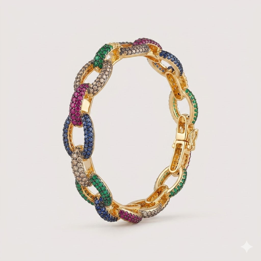 Rainbow Link Bangle – JBB1028BG