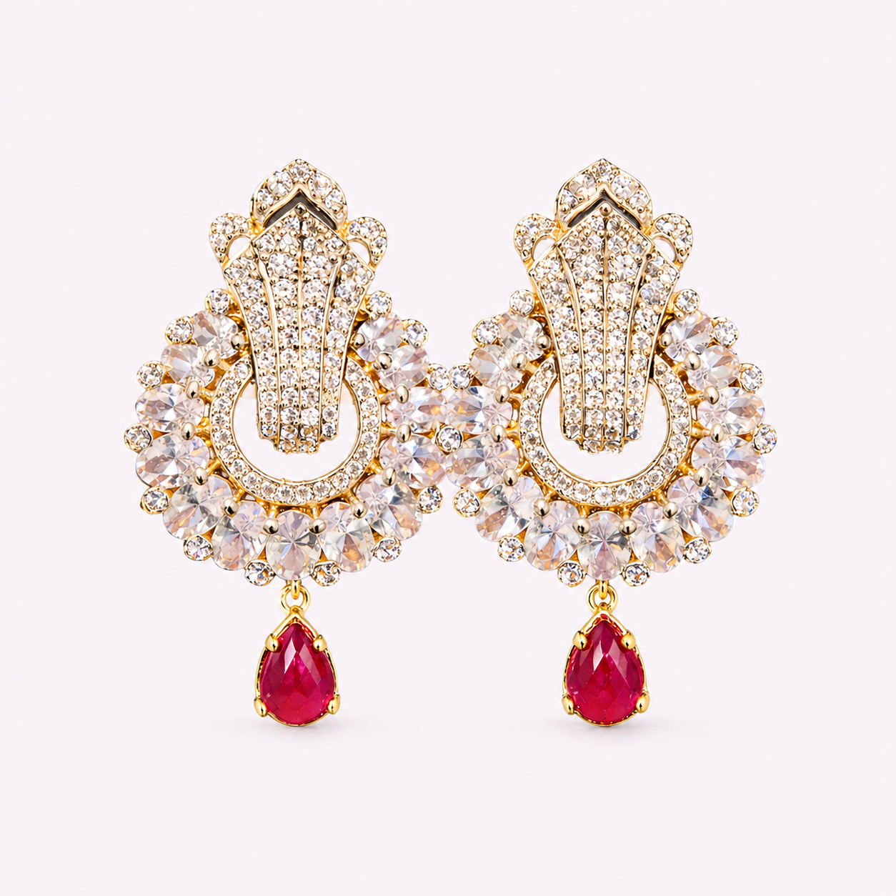 Ruby Drop Earrings - JBB1029ER
