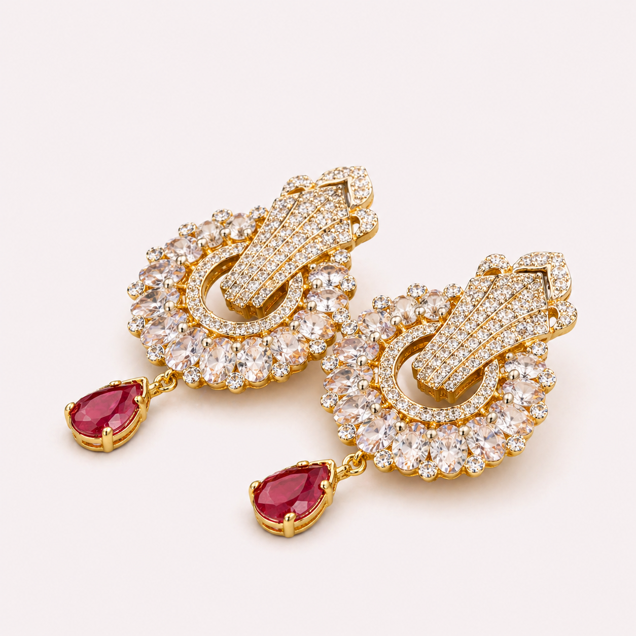 Ruby Drop Earrings - JBB1029ER