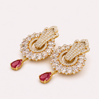 Ruby Drop Earrings - JBB1029ER