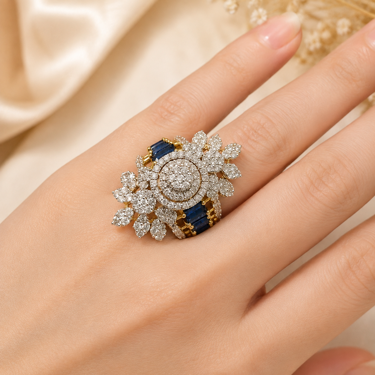 Royal Sapphire Blossom Ring – JBB1029RG