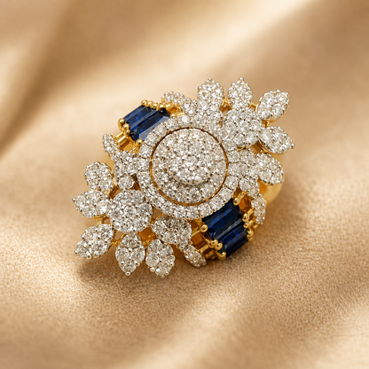 Royal Sapphire Blossom Ring – JBB1029RG