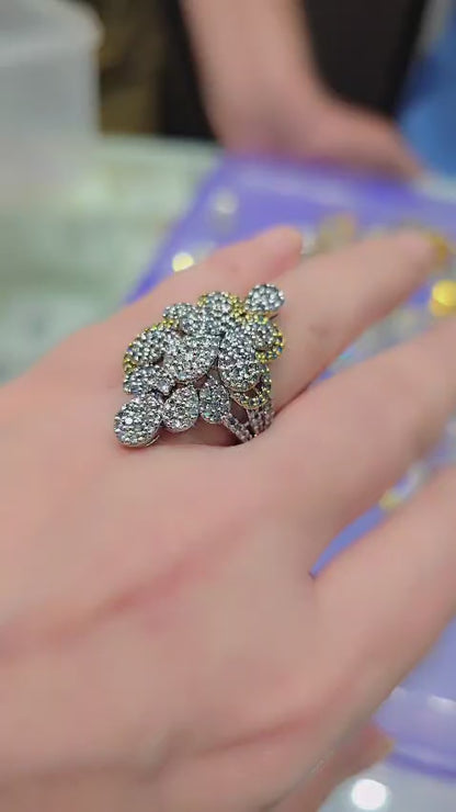 Silver Bloom Statement Ring – JBB1027RG
